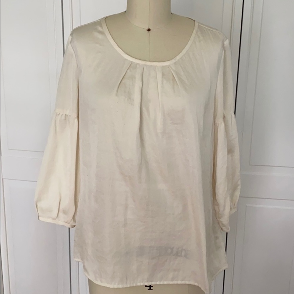 Talbots Ivory Blouse